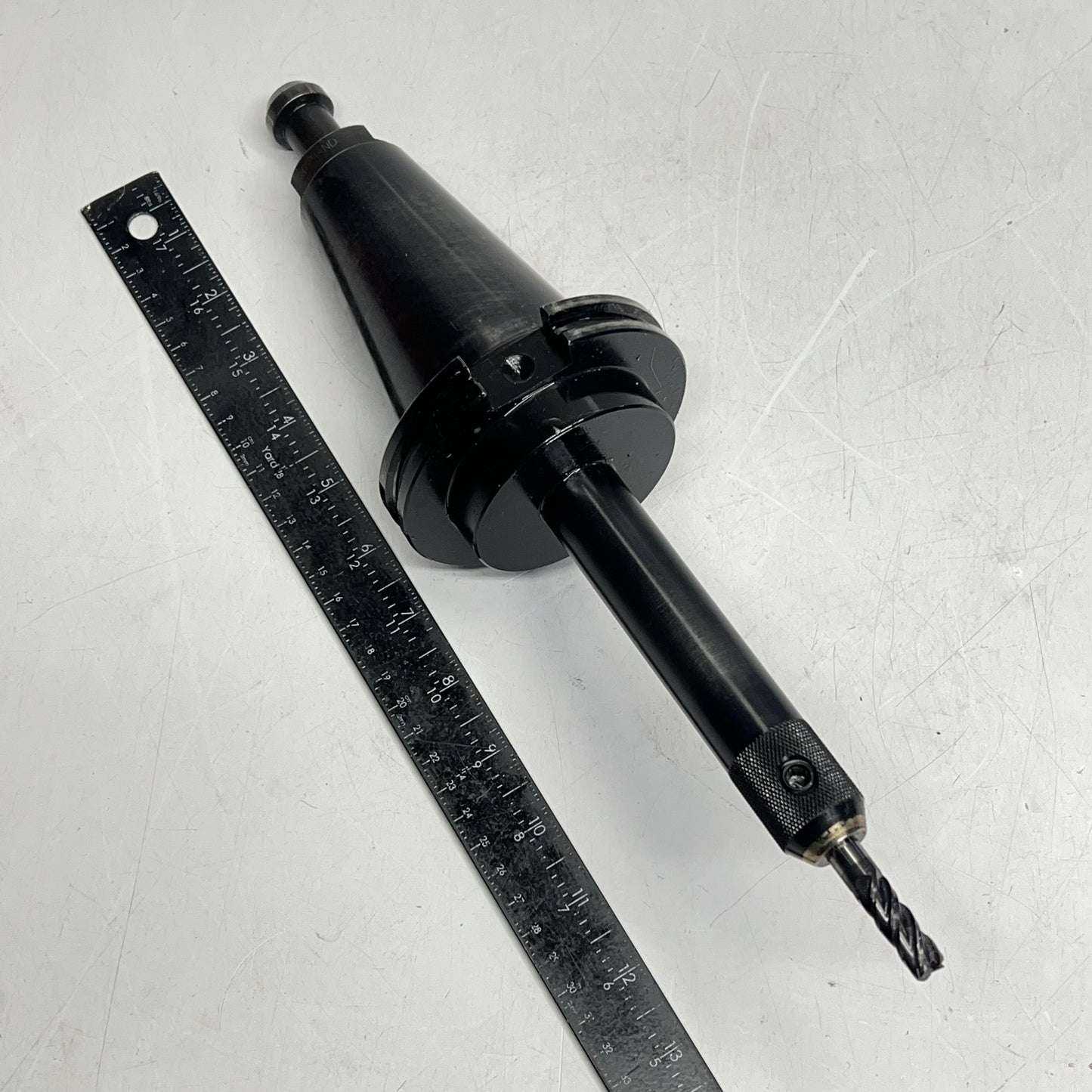 KENNAMETAL Cat 50 Taper Shank End Mill Holder ~7/16" Hole Dia CV50EM038650 (Used)