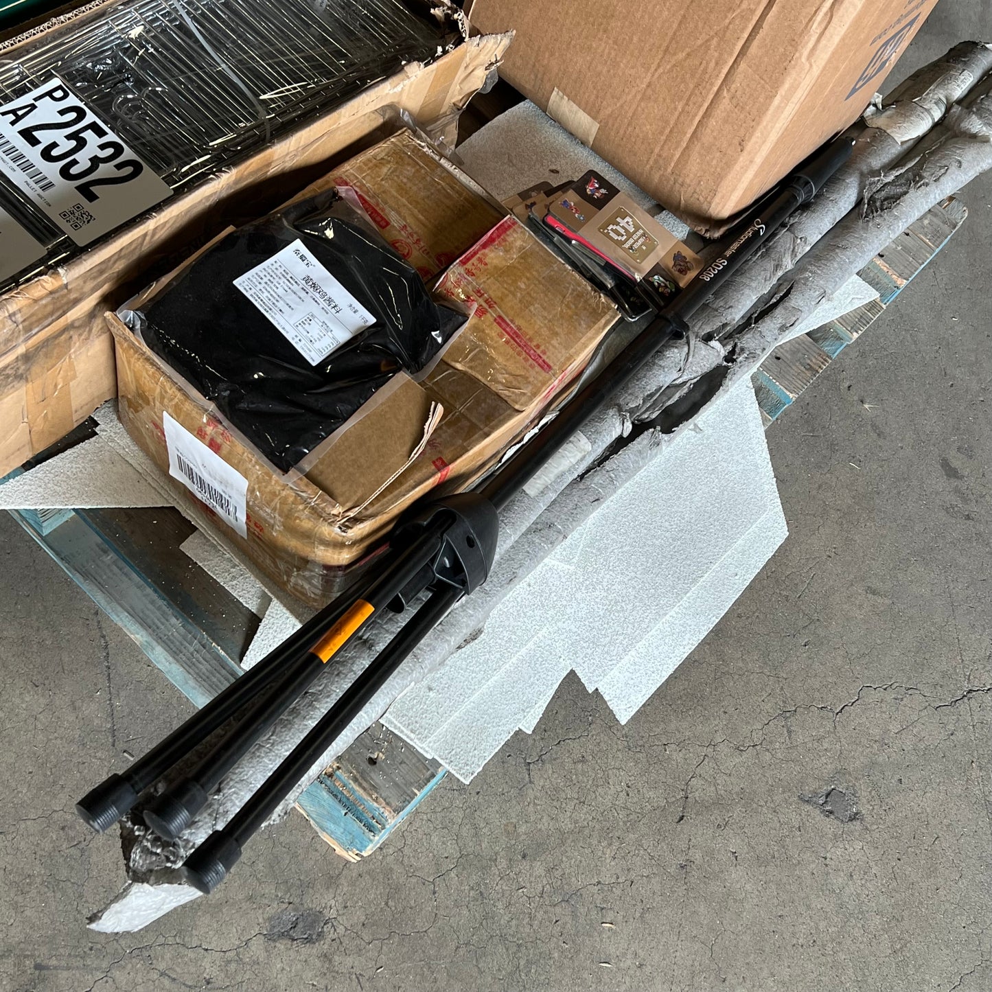 ZA@ Pallet of MIXED Gorilla Playground Hardware & Window, Building Material, Tripod Stand, Chrome Shelving Organization & More! (AS-IS)