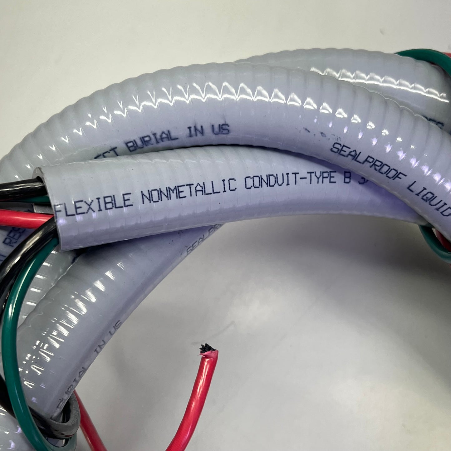 MARS A/C Whip Non-Metallic Liquid Tight Flexible Conduit 8' X 3/4 Gray 84141