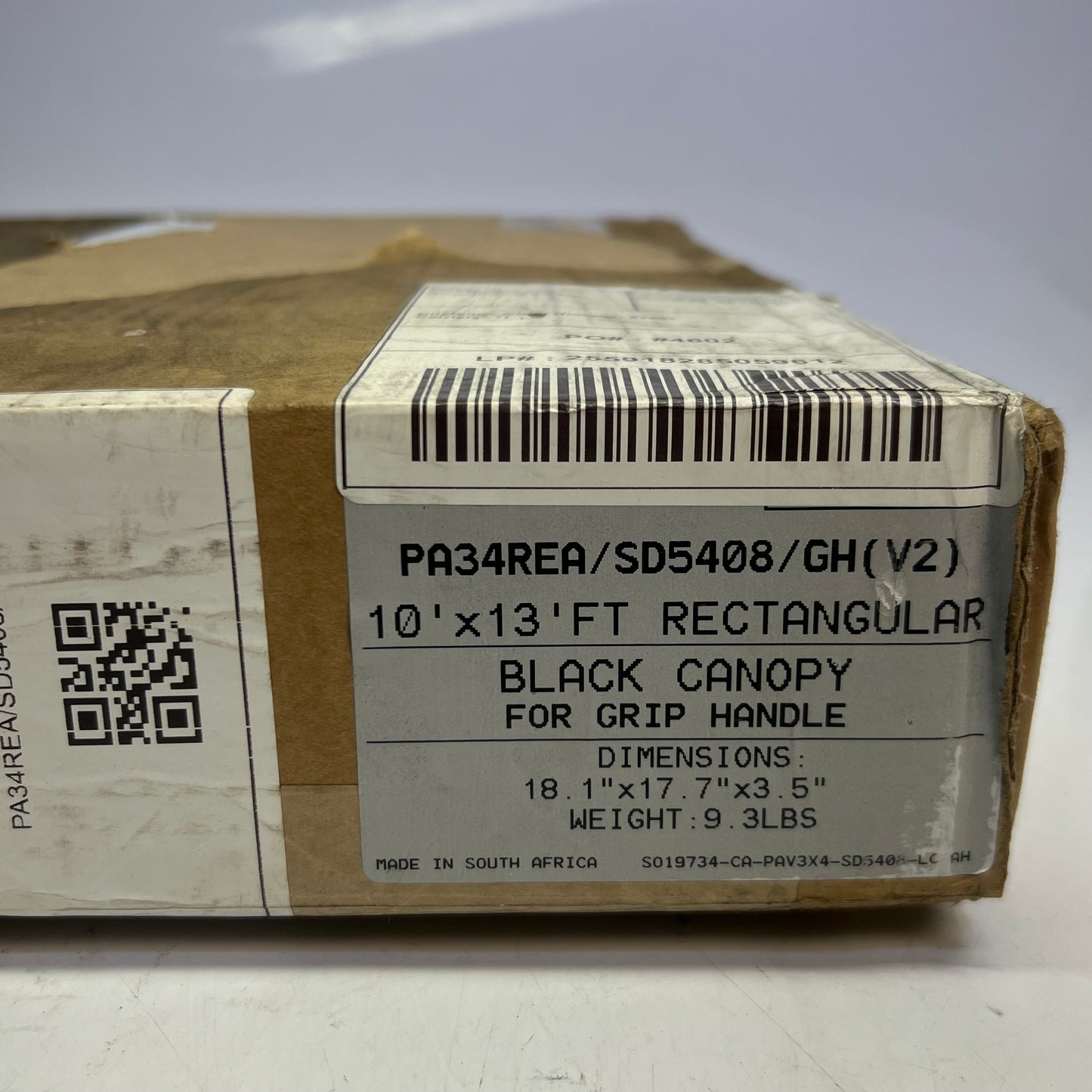 METRO Black Canopy for Grip Handle Sz 10 ft. x 13 ft. PA34REA
