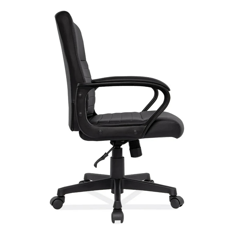 ALERA Mid-Back Chair Sz 35.9-39.8” H x 24.6” W x 23.8” D, Black ALEBC42B19