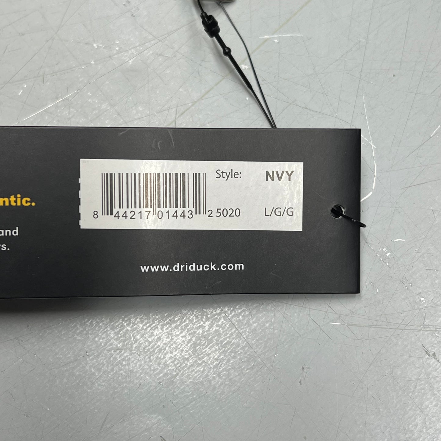 DRI DUCK Boulder Cloth Canvas Cheyenne Hooded Jacker Men's Sz L Navy Blue 5020