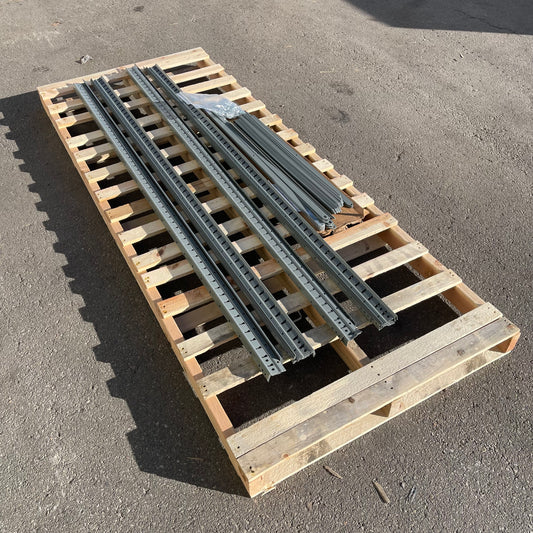 ZA@ Pallet of HALLOWELL Hi-Tech Open Type Shelving Grey