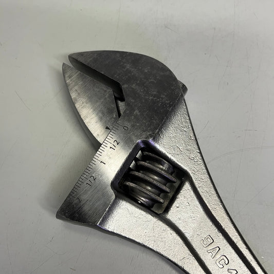 WRIGHT Alloy Steel Adjustable Wrench Tool 18" - 2-1/8" Chrome Plated 9AC18