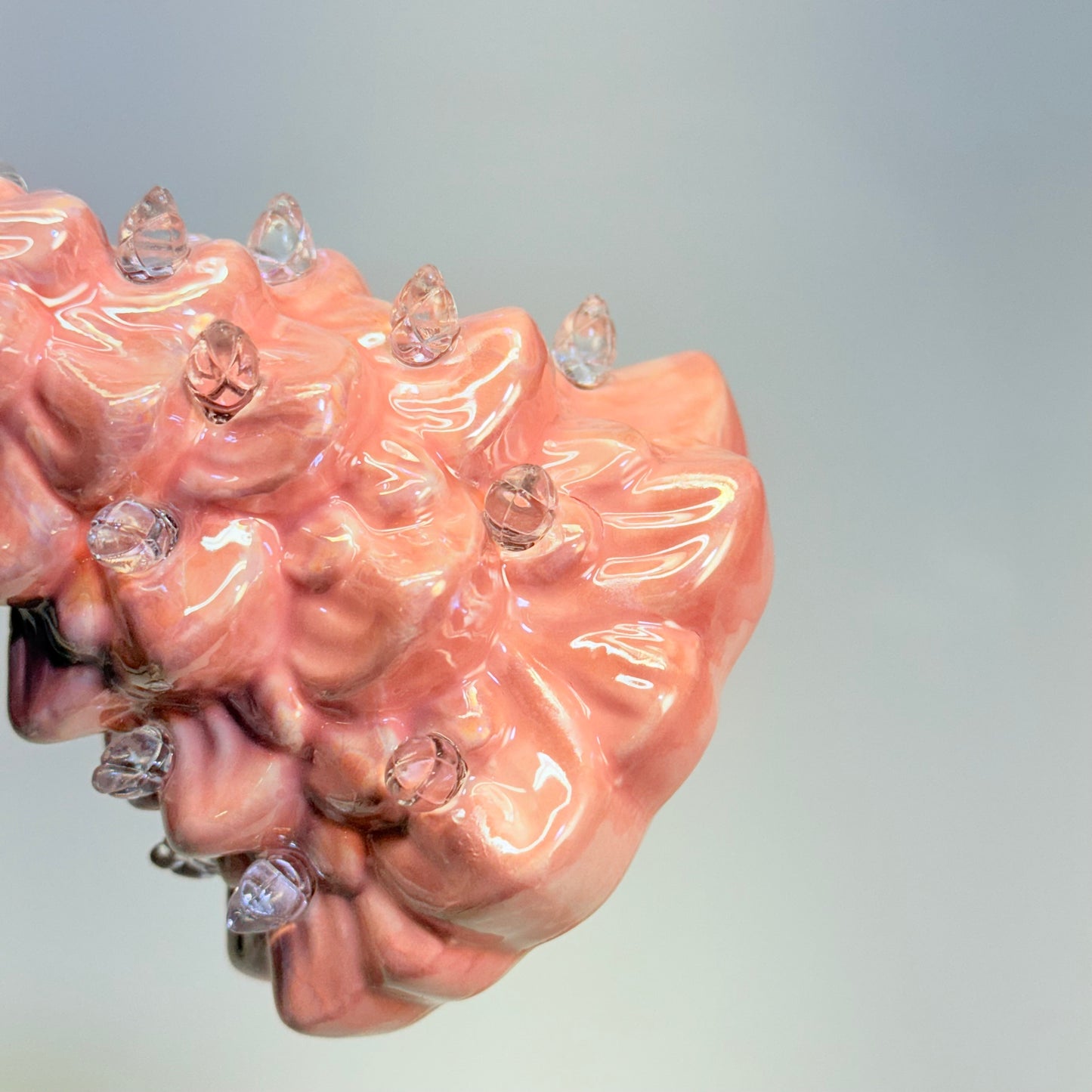 RAZ IMORTS (4 PACK) 5" Retro Vintage Lighted Pink Tree Ornament W/timer 4419036