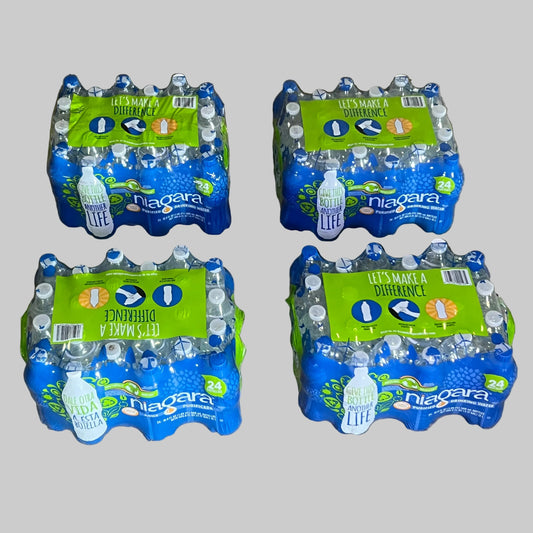 ZA@ NIAGARA (96 BTLS) Let’s Make a Difference Purified Drinking Water 16.9 fl oz BB 08/27