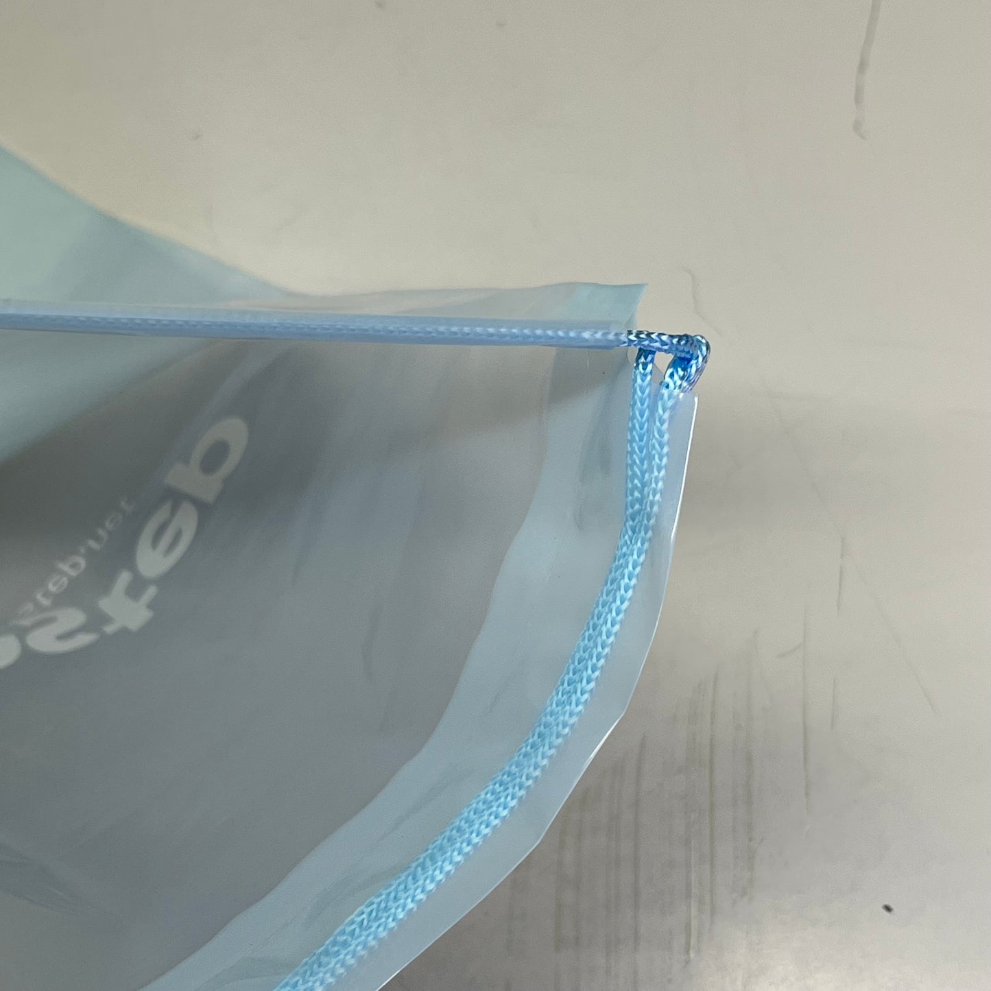 ZA@ SURESTEP (50 PACK) Company Plastic Drawstring Bags 16.5"x11" Baby Blue