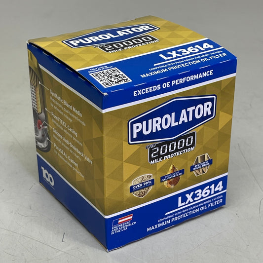 PUROLATOR (6 PACK) Maximum Protection Oil Filter 20000 Miles LX3614