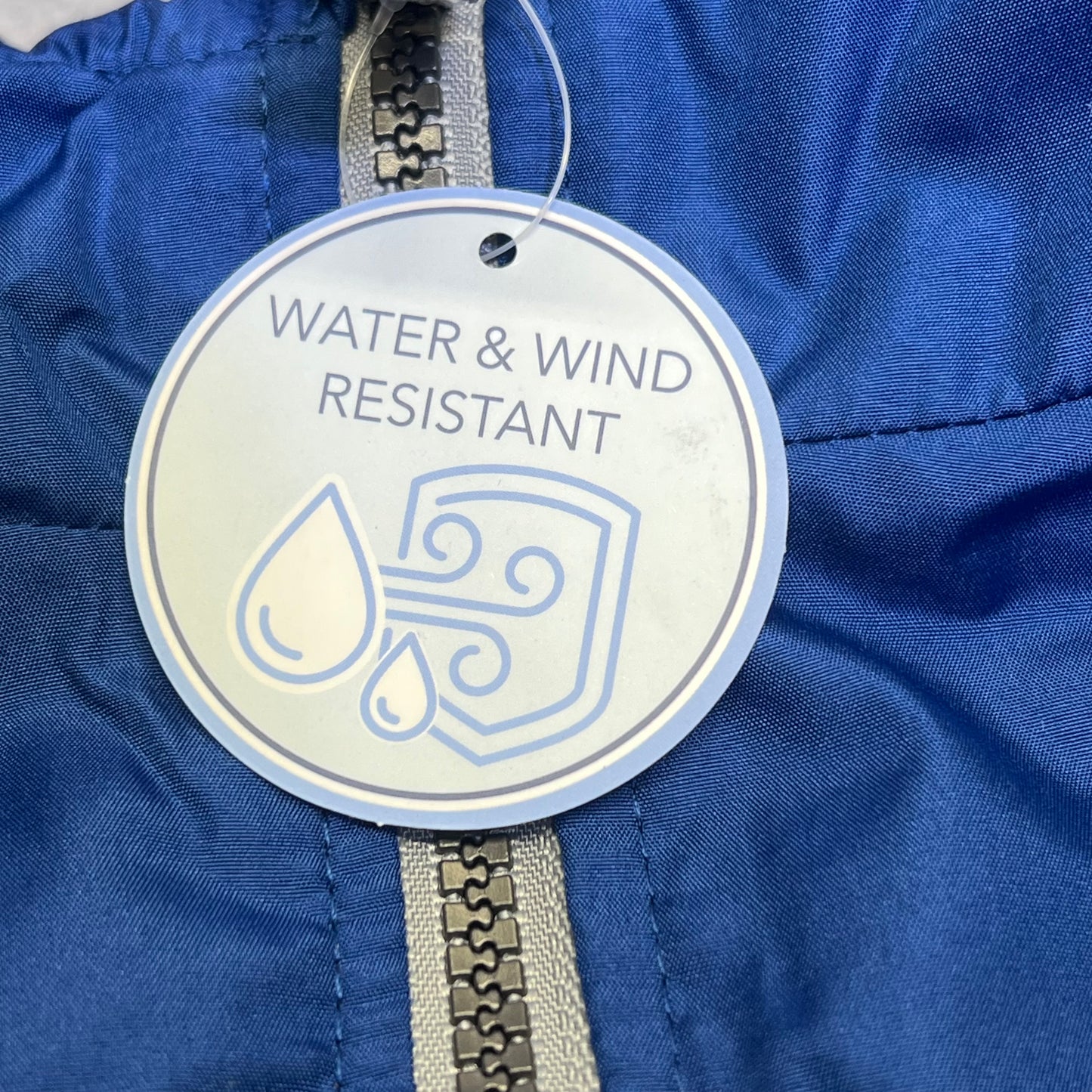 WHALES TAIL PERFORMANCE  Fleece Lined Windbreaker Jacket Boy's Sz 16/18 Blue