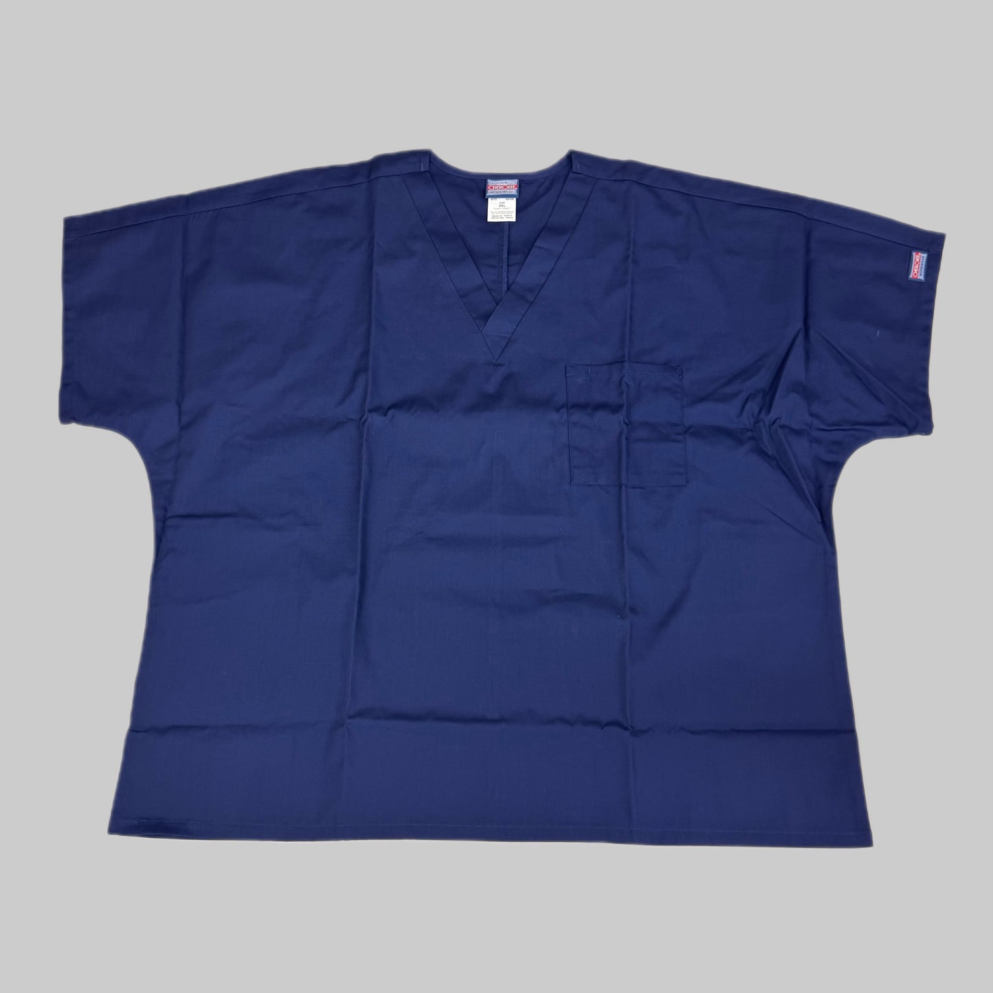 CHEROKEE (2 PACK) V-Neck Single Pocket Scrubs Top Unisex SZ 2XL Navy 4777 NAVW