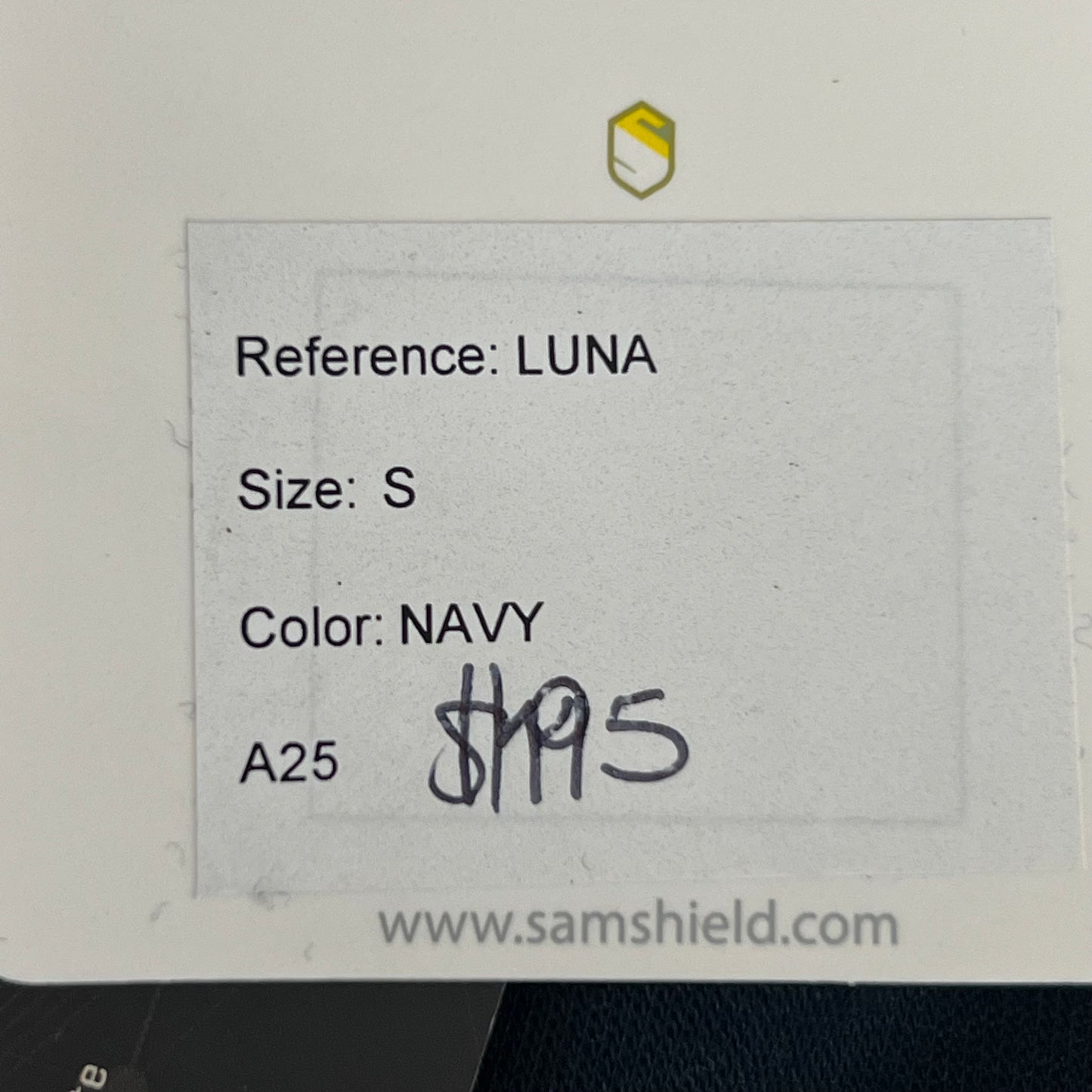 SAMSHIELD Luna Equestrian Quarter Zip Up Long Sleeve Shirt Women's Sz S Navy