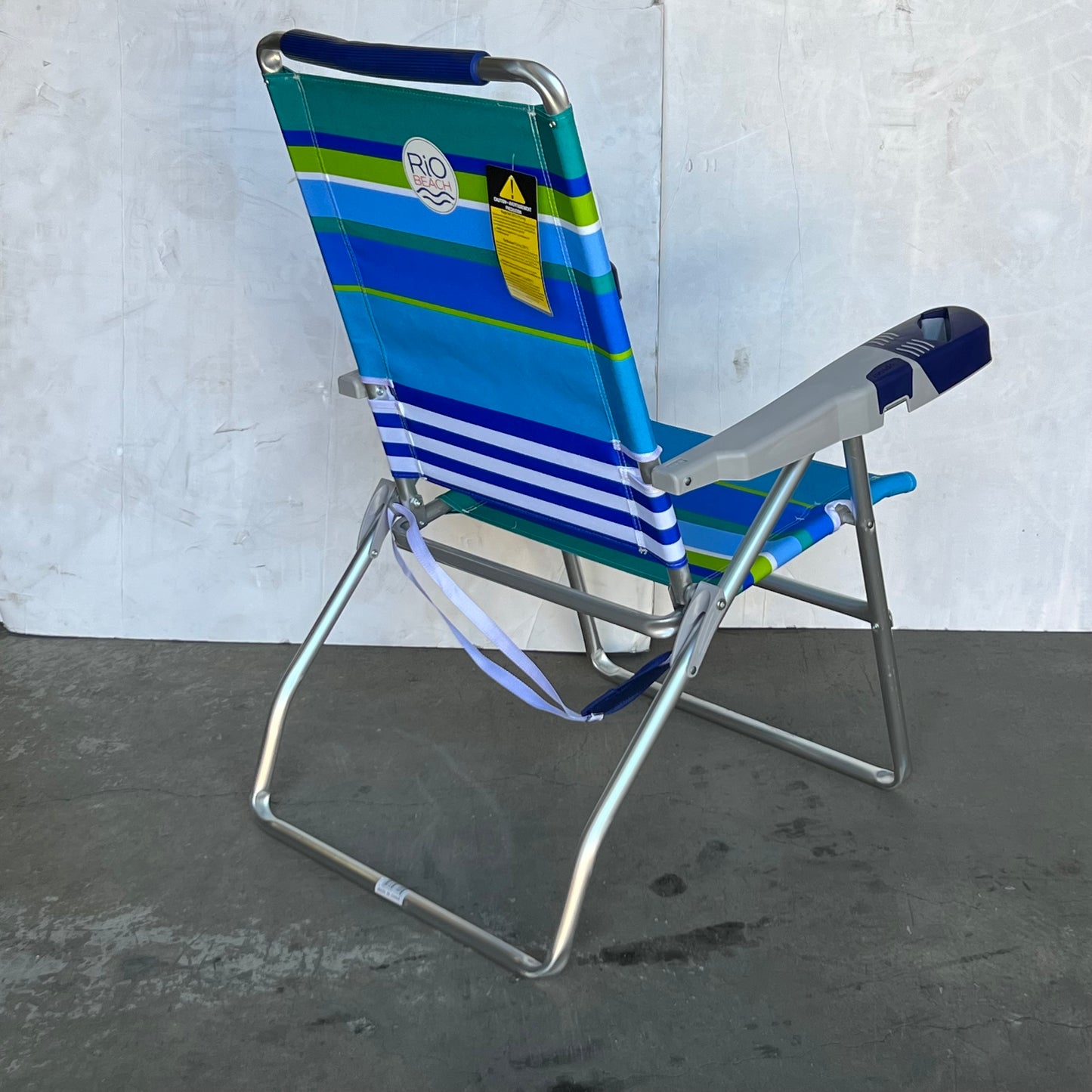 RIO BEACH High Blue Foldable Beach Chair 17‎" SC617-1911-1