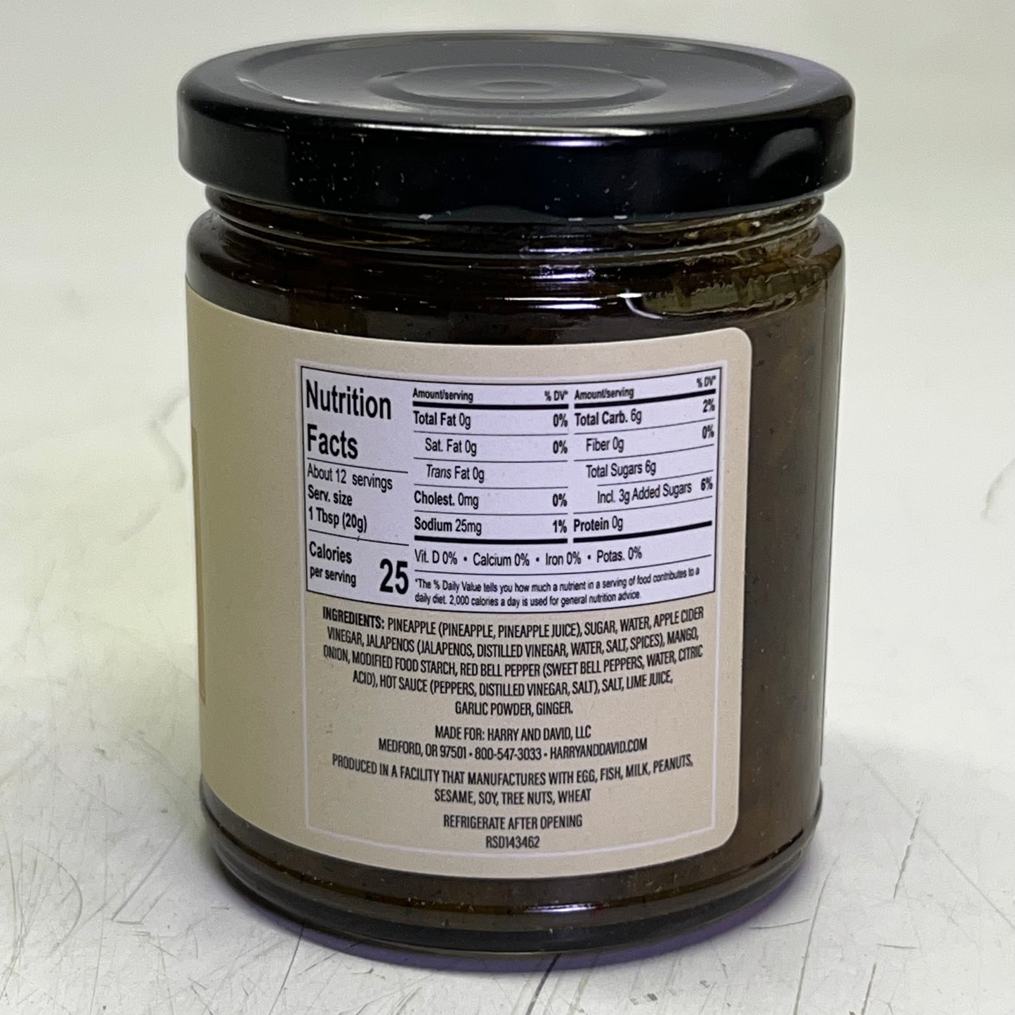 ZA@ HARRY & DAVID (4 PACK) Pepper & Onion Relish 2Lbs / 7 oz D