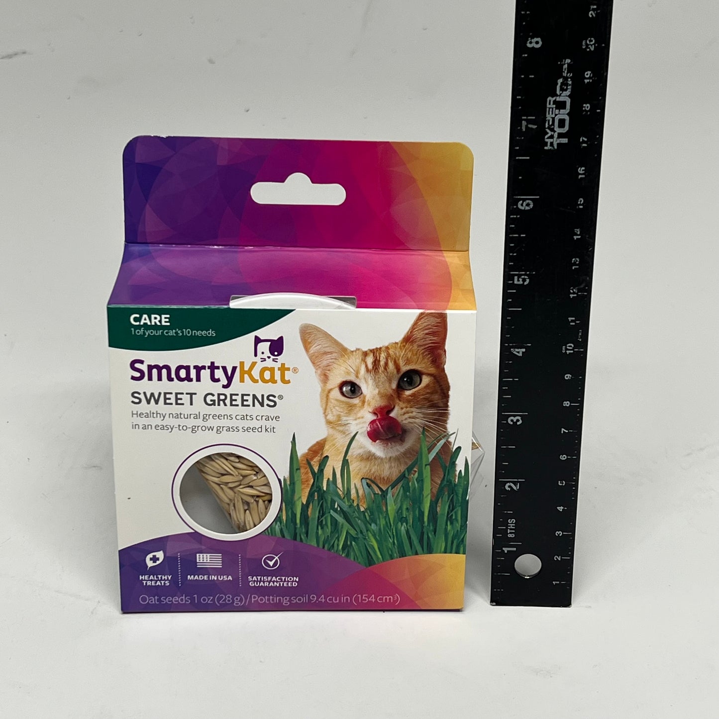 SMARTY KAT (3 PACK, 1 Oz Each) Sweet Greens Cat Grass Seed Easy To Grow Kit
