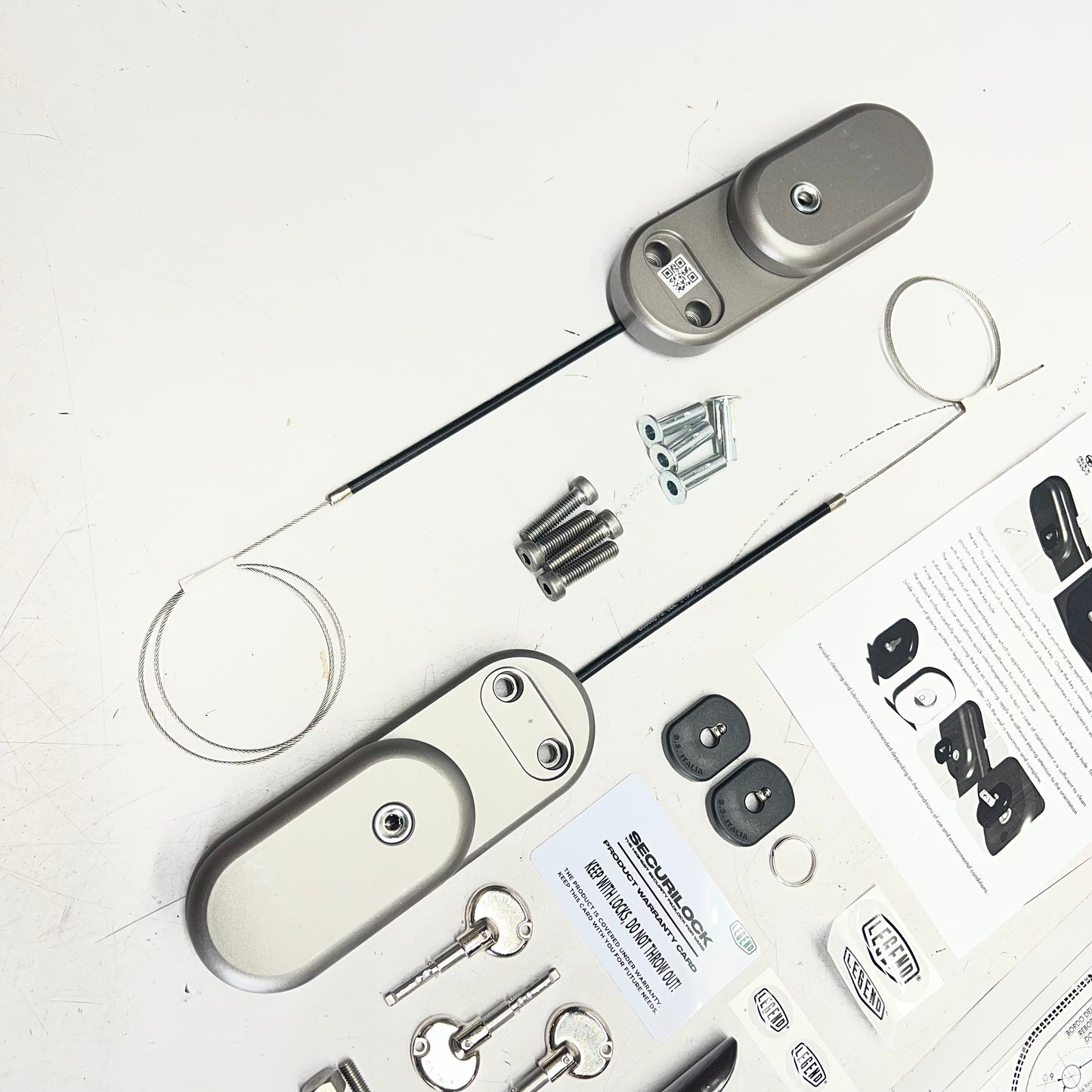 LEGEND Securilock Van Lock Slamlock Double Lock Hardened Steel Grey SL1-021-002