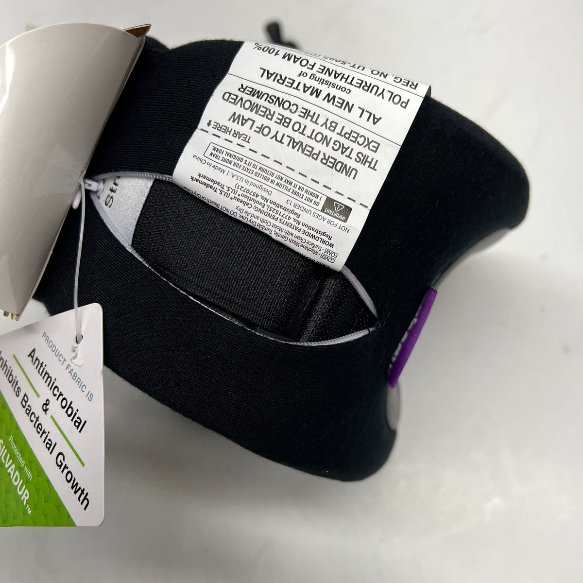 CABEAU Evolution X Deluxe Comfort Memory Foam Travel Pillow Black EVOX6458