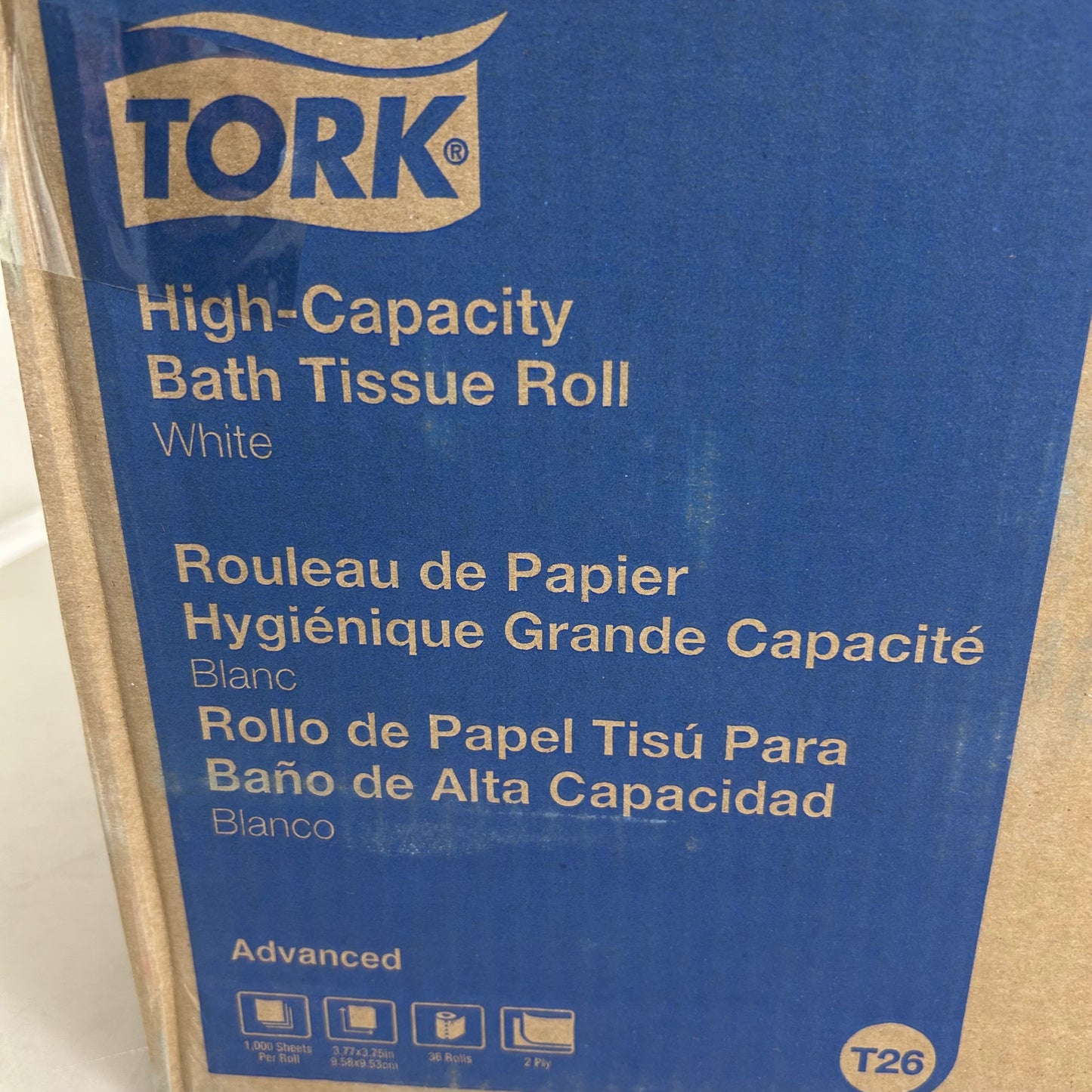ZA@ TORK (36 Rolls) High-Capacity 2-ply Toilet Paper White 110292A (New Other)