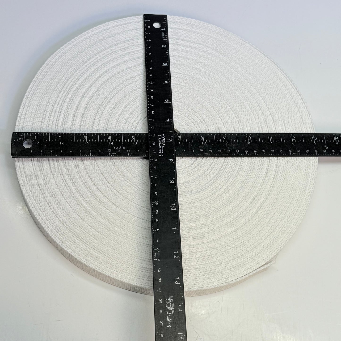 ZA@ Heavy - WT Cotton Webbing 1" X 50 Yds White WEBC20WH - New (AS-IS)