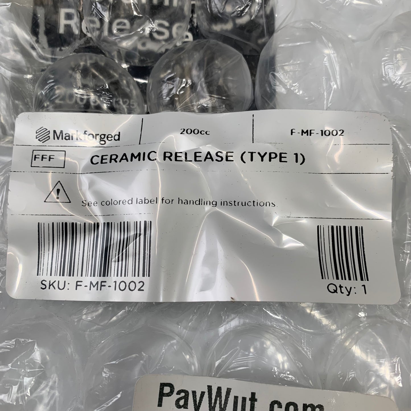 MARKFORGED 3D Printer Ceramic Release Support Material Spool 200cc F-FG-0002