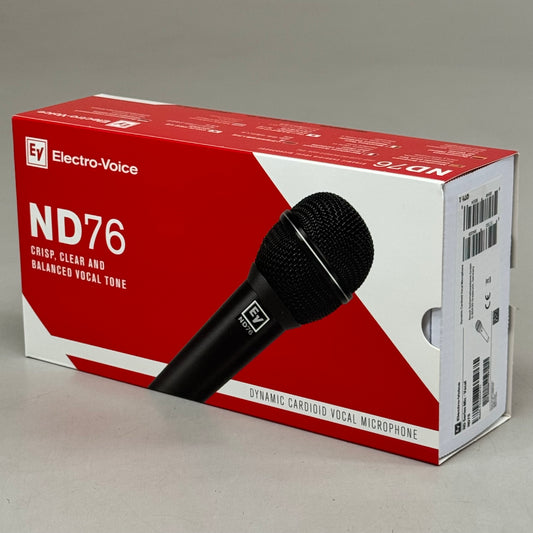 ELECTRO-VOICE Dynamic Supercardioid Vocal Microphone Black ND76