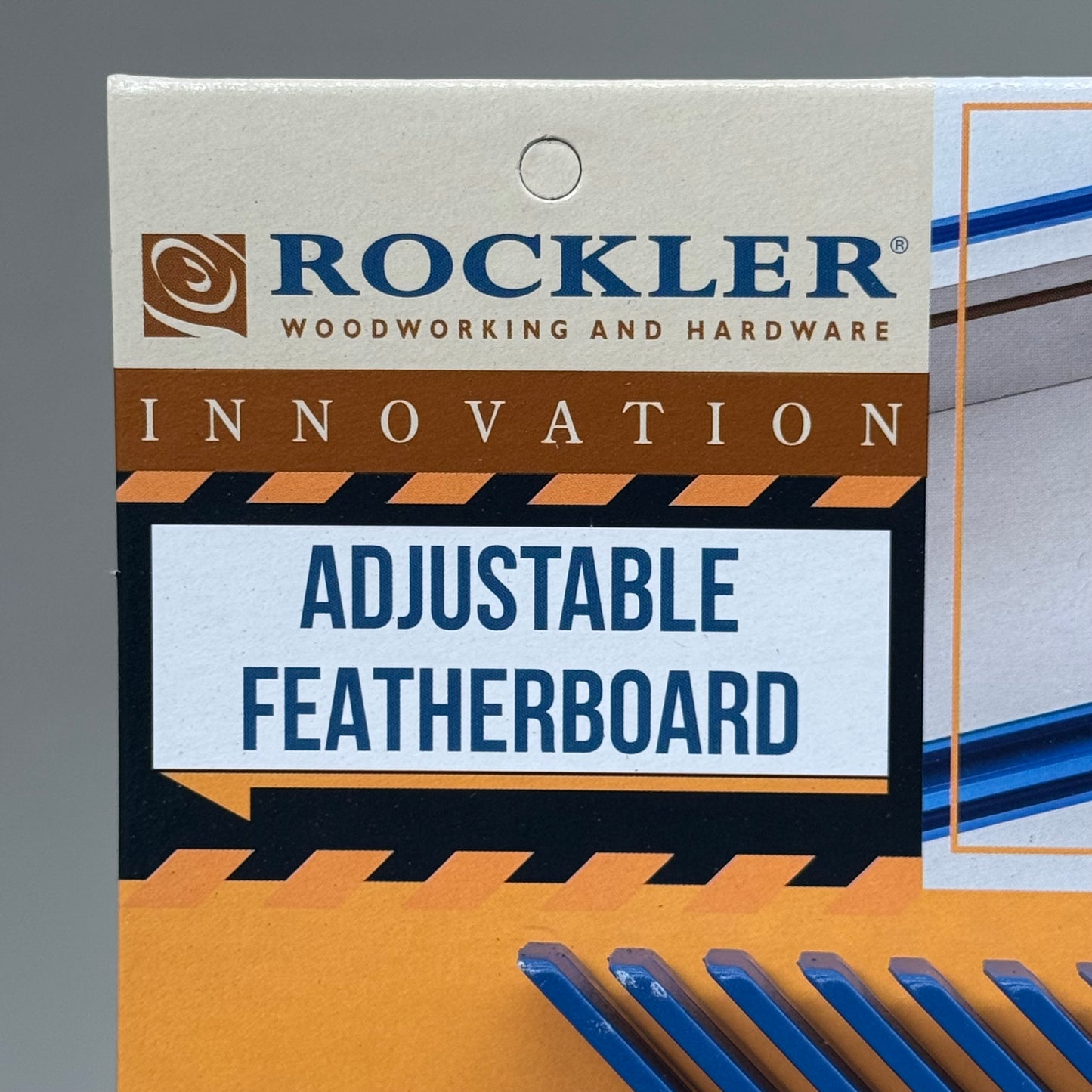 ROCKLER Adjustable Feather Board Expandable 5-1/2'' Adjustment Range Blue 64662