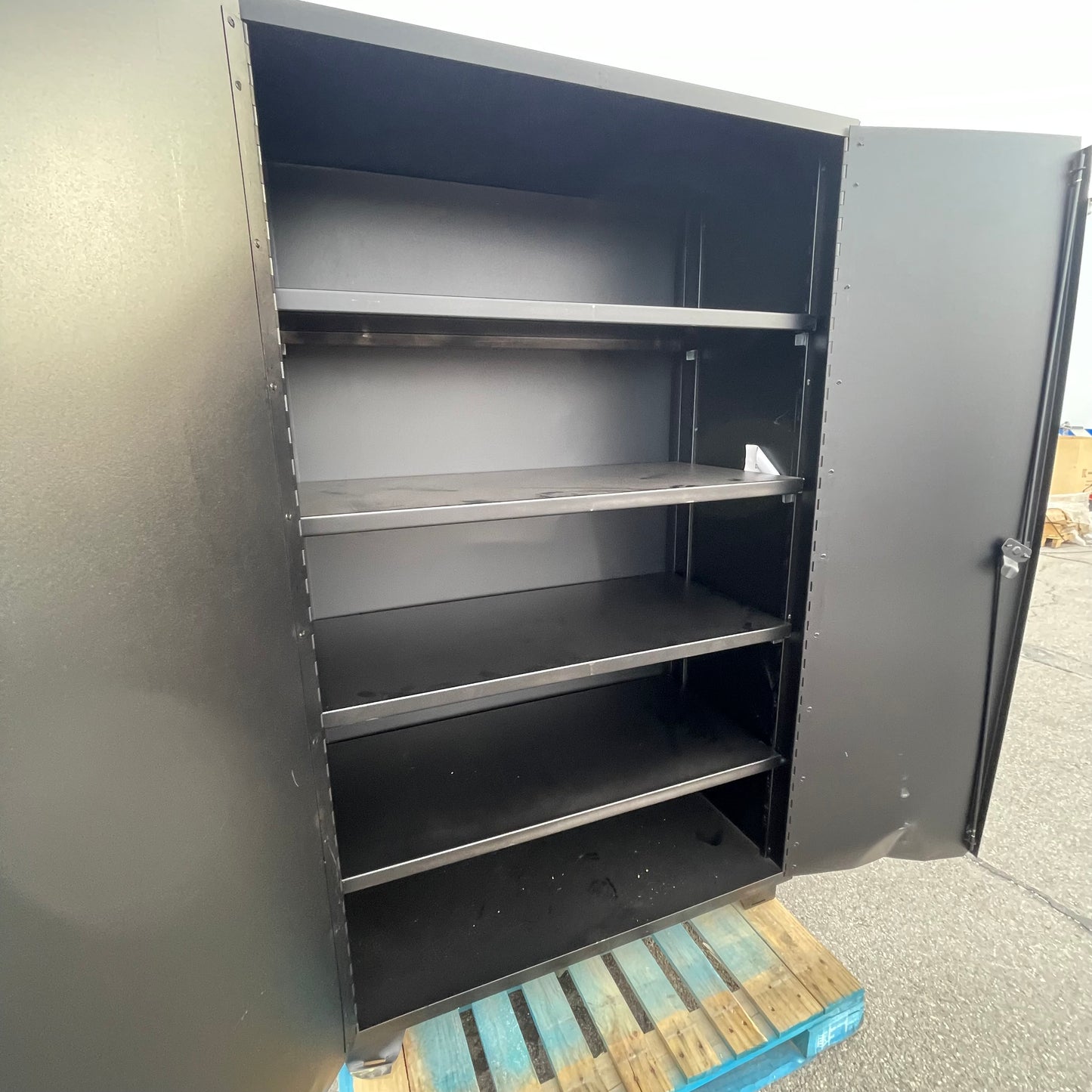Z@ JAMCO Storage Cabinet 78”x48”x24” Black DL248BL
