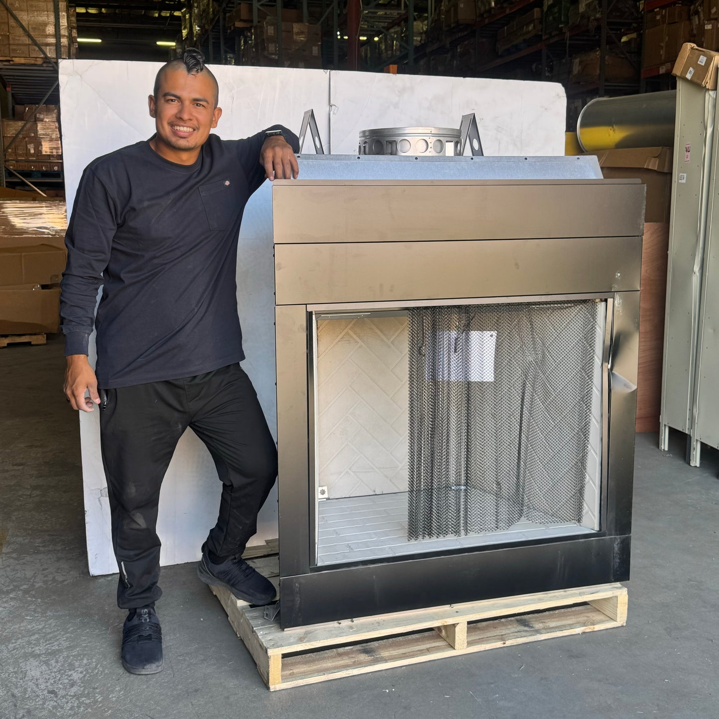 ZA MAJESTIC HEARTH & HOME Biltmore Wood Fireplace 36” SB60HB (ASIS