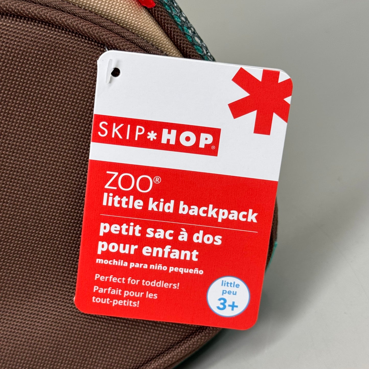 SKIP HOP Zoo Mini Backpack w/ Safety Harness Pug Ages 1-4 yrs Old 9L750910