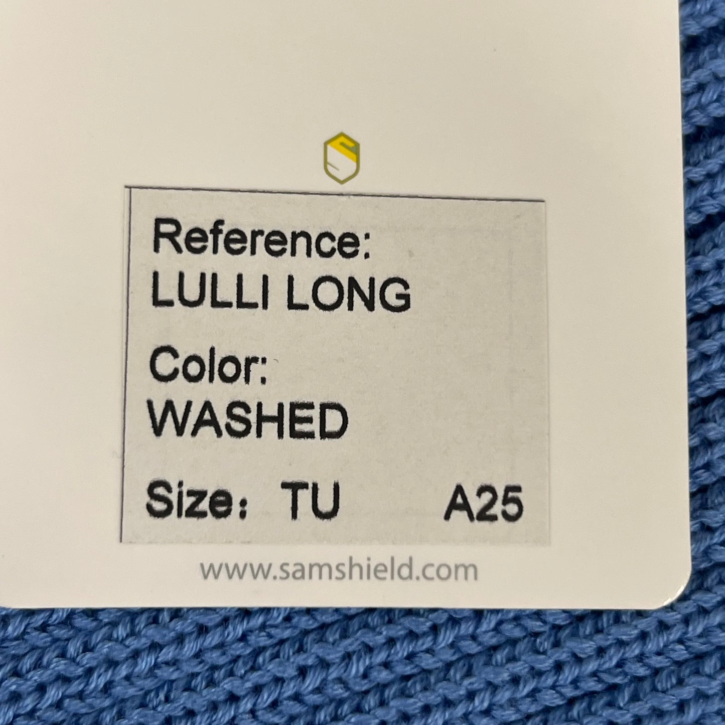 SAMSHIELD Lulli Long Cowl Neck Scarf Sz TU, One Size Fits All Washed Blue