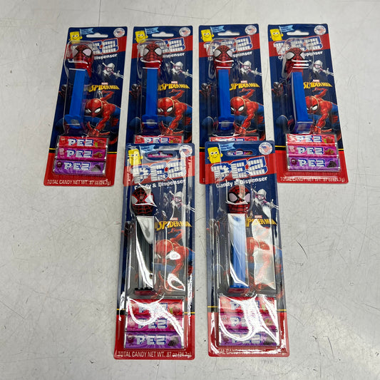 PEZ (6 PACK) Marvel Assorted Spiderman Candy Dispensers W/ Candy 039116 BB 05/30