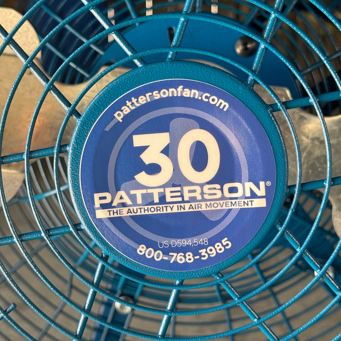 PATTERSON Jet-Stream Fan 36”Hx23L Blue (Small Scratch)