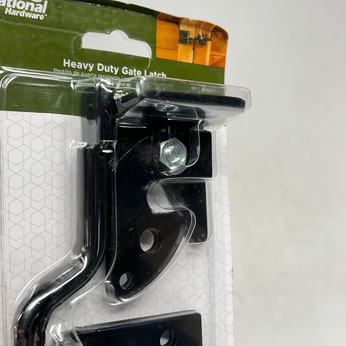NATIONAL HARDWARE Adjust-o-Matic Heavy Duty Gate Latch 8" Black N101-394