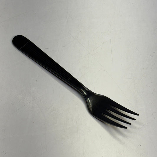 ZA@ NETCHOICE (Box Of 1000) Black Fork Heavy Weight Polypropylene 406029 A