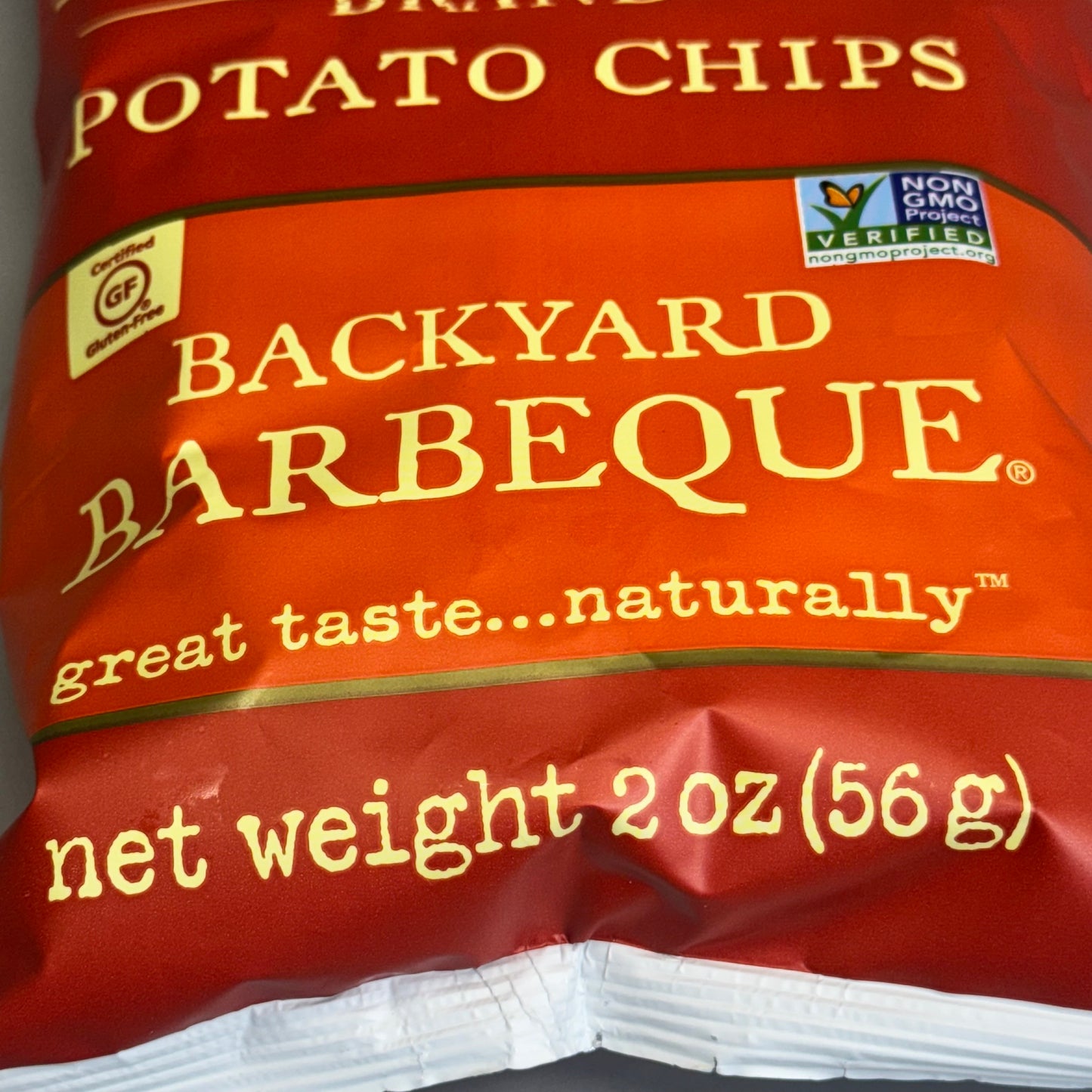 ZA@ KETTLE Potato Chips Stand with/ 4 Flavors, 2 oz bags BB 01/25