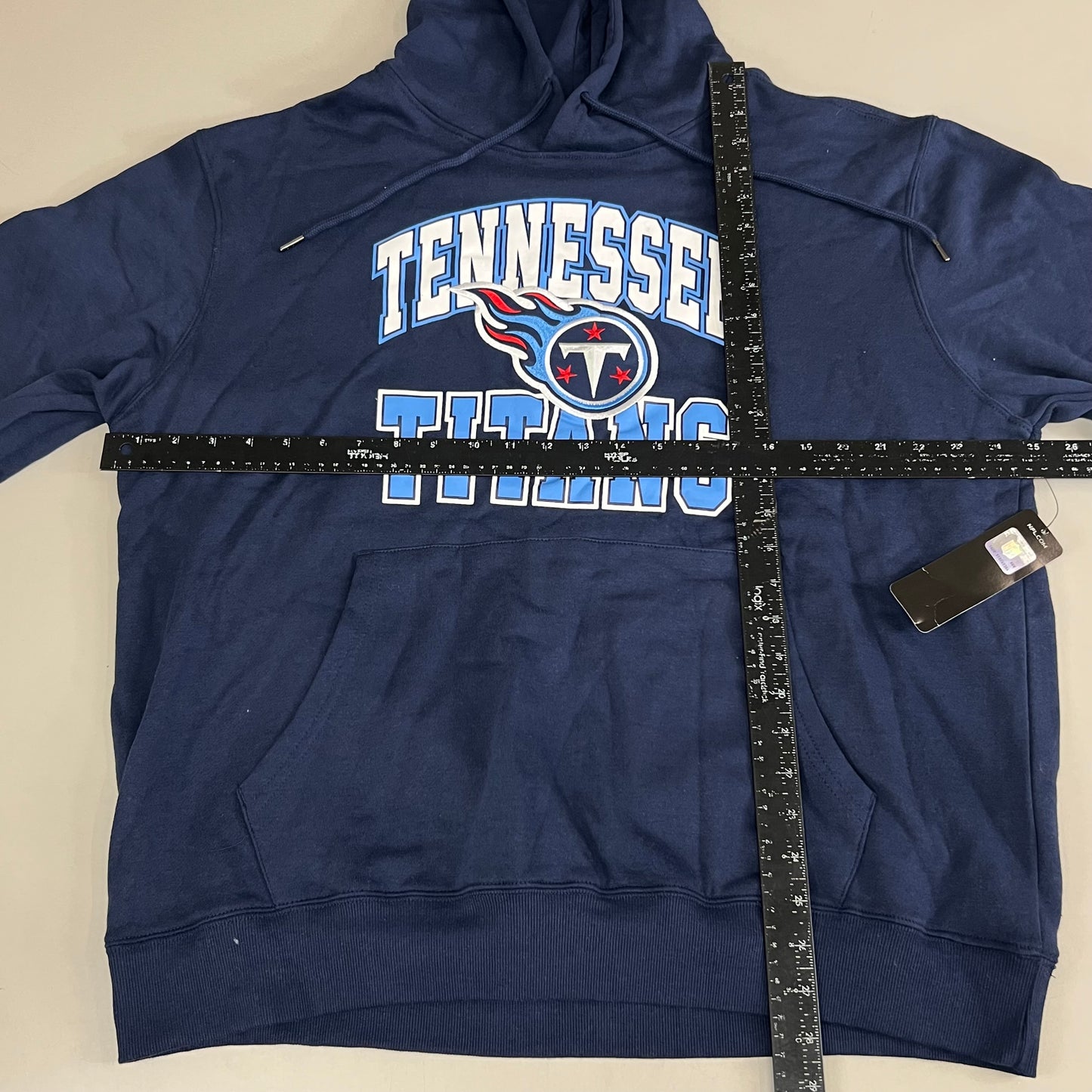 NFL Tennessee Titans Pull Over Hoodie Men's Sz XL Blue, Red, White