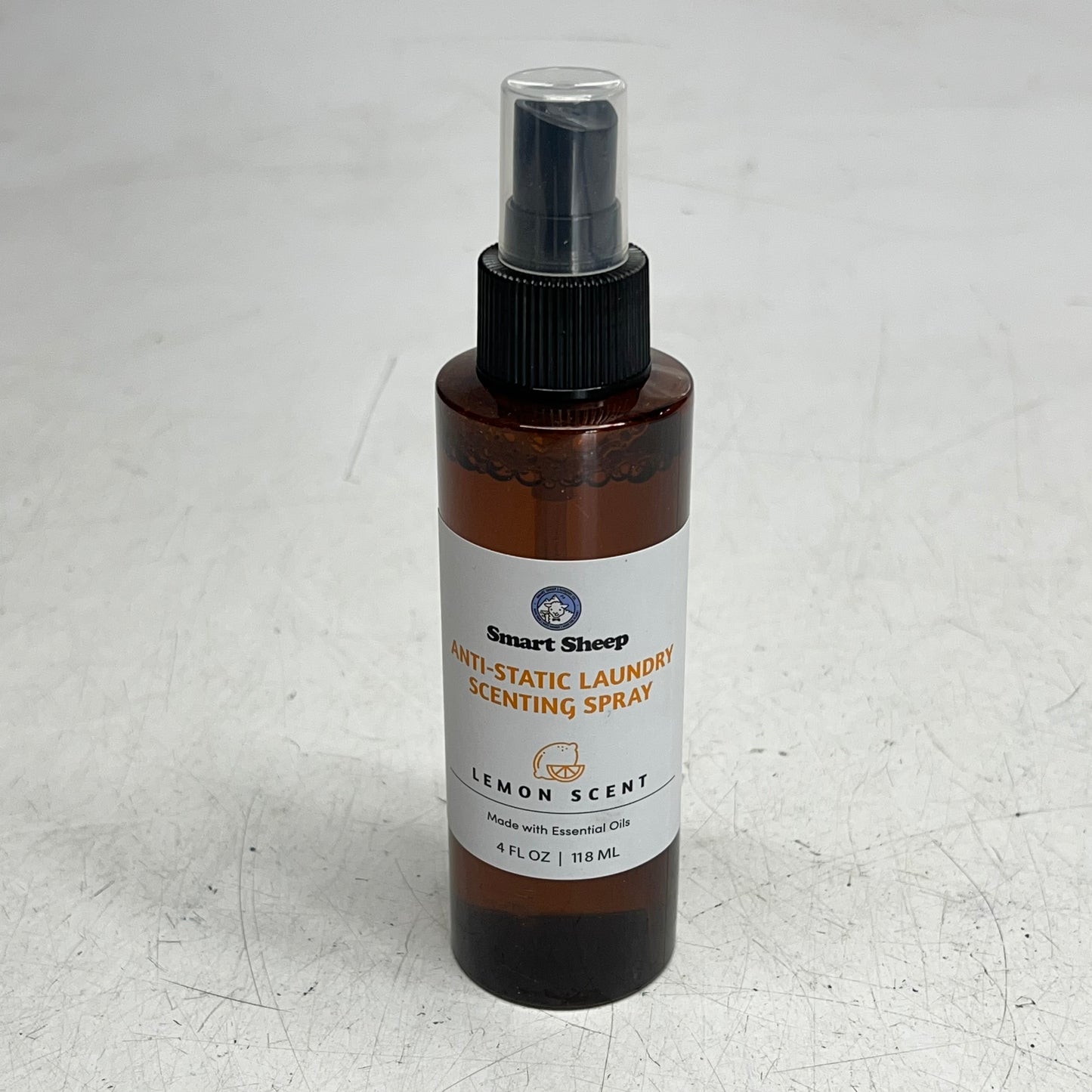 SMART SHEEP (2 PACK) Anti-Static Lemon Scent Spray W/ Essential Oils 4 fl oz