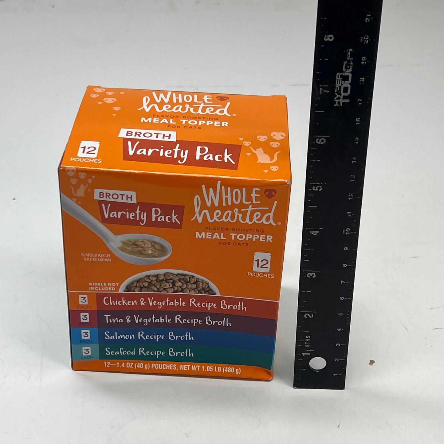 WHOLE HEARTED (2 PACK, 12 EACH) Flavor Boost Meal Topper For Cats 1.4oz BB 03/28