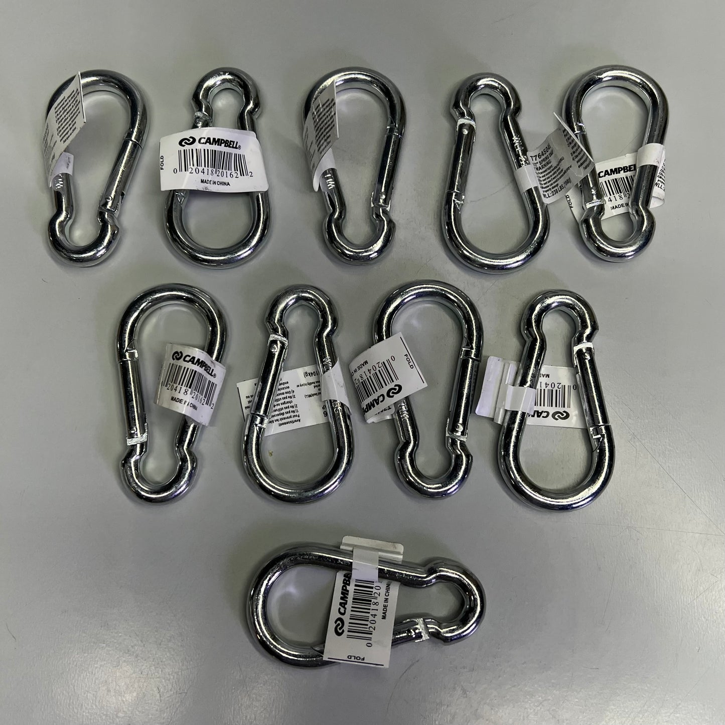 CAMPBELL (10 PACK) All Purpose Spring Snap Zinc Plated Steel 1/2" T7645046