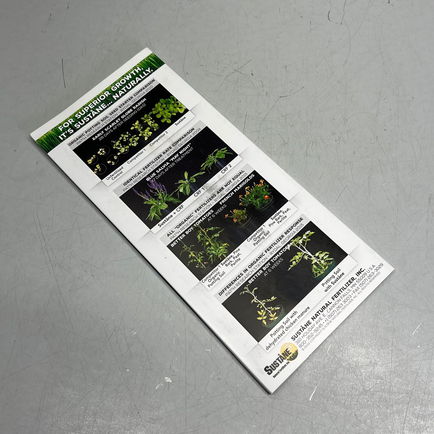 SUSTANE NATURALLY Professional Grade Natural & Organic Fertilizer 5 Mini Samples