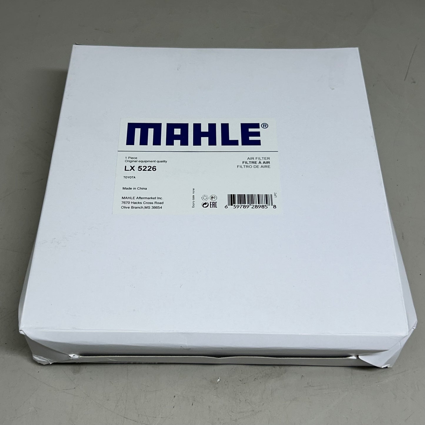 MAHLE Air Filter Replacement Part For Toyota, Lexus LX5226