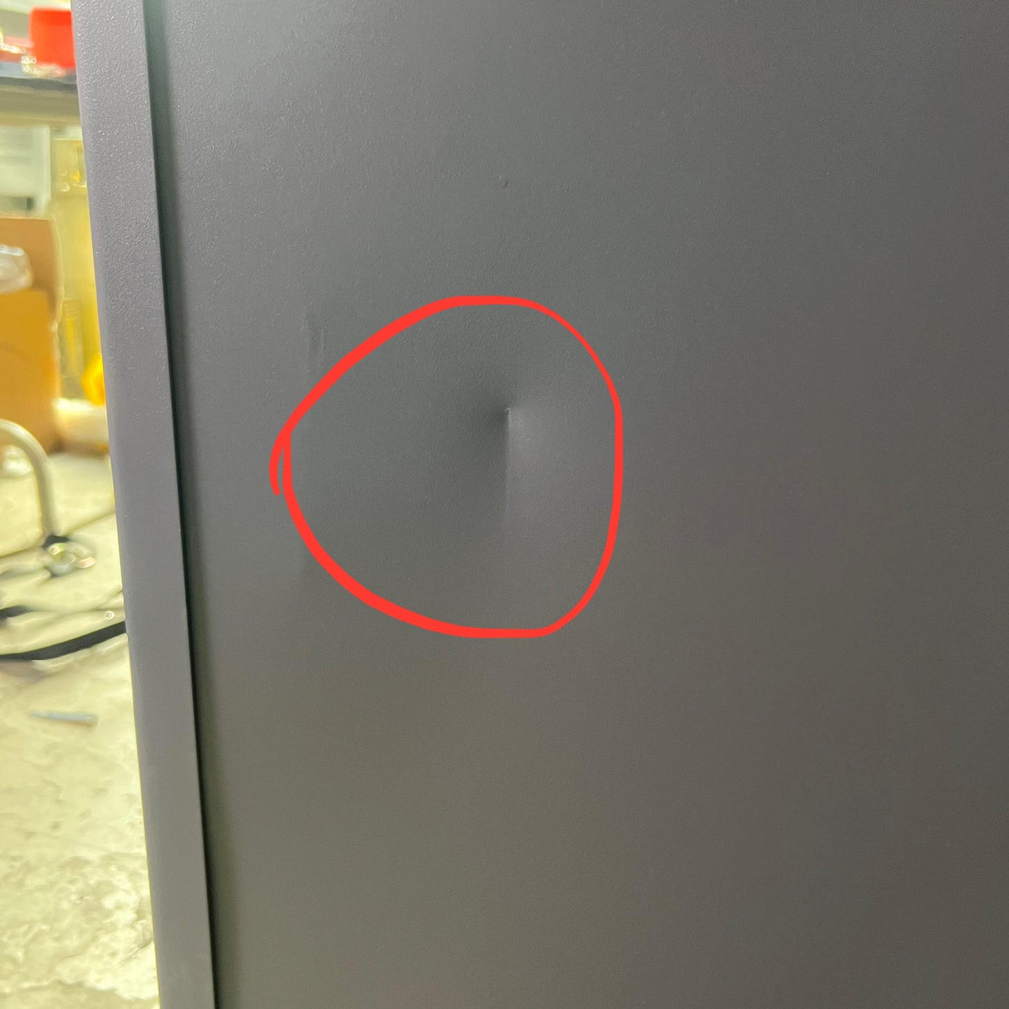 DURHAM MFG Steel Garage Cabinet w/ Blue Bins 72"H x 25"T x 48"W (Minor Damage)