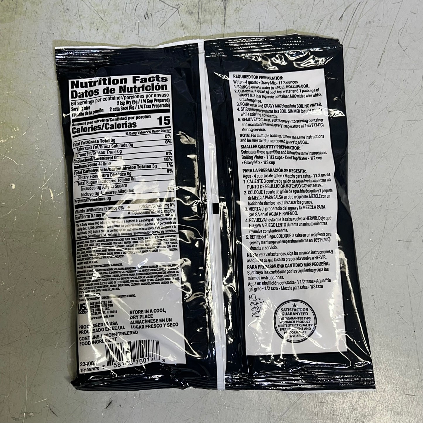 ZA@ MONARCH (6 PACK) Turkey Gravy Mix 11.3 Oz BB 06/25 D