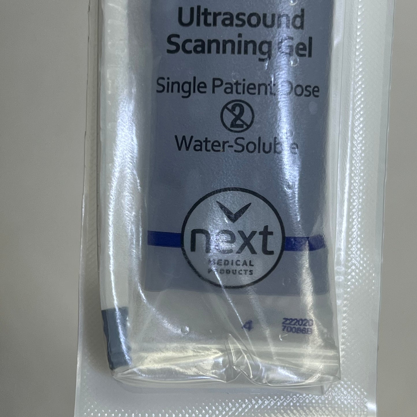 ZA@ CLEAR IMAGE (48 PACK) Individually Wrapped Sterile Ultrasound Gel 20G Blue 04-048(B)