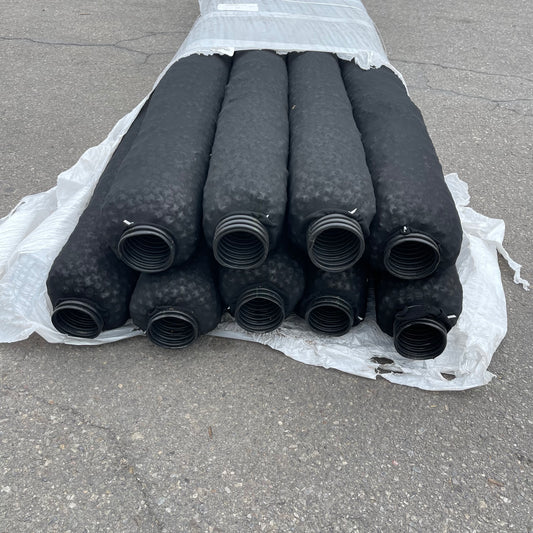 Z@ NDS (9 PACK) French Drain EZ Flow 10'L x 3"ID Black EZ-0701F