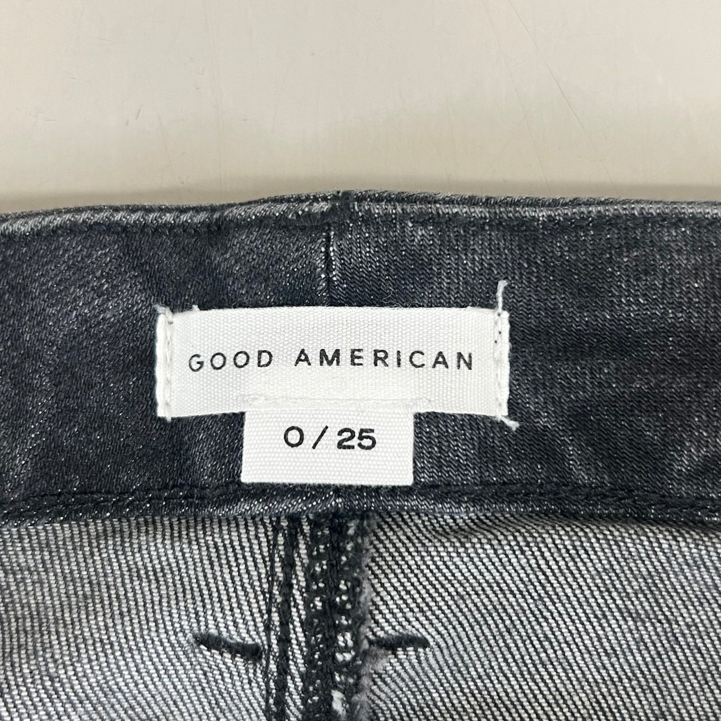 GOOD AMERICAN Good Classic High Rise Jeans Women's Sz 0 Black219 GCCO014BTP