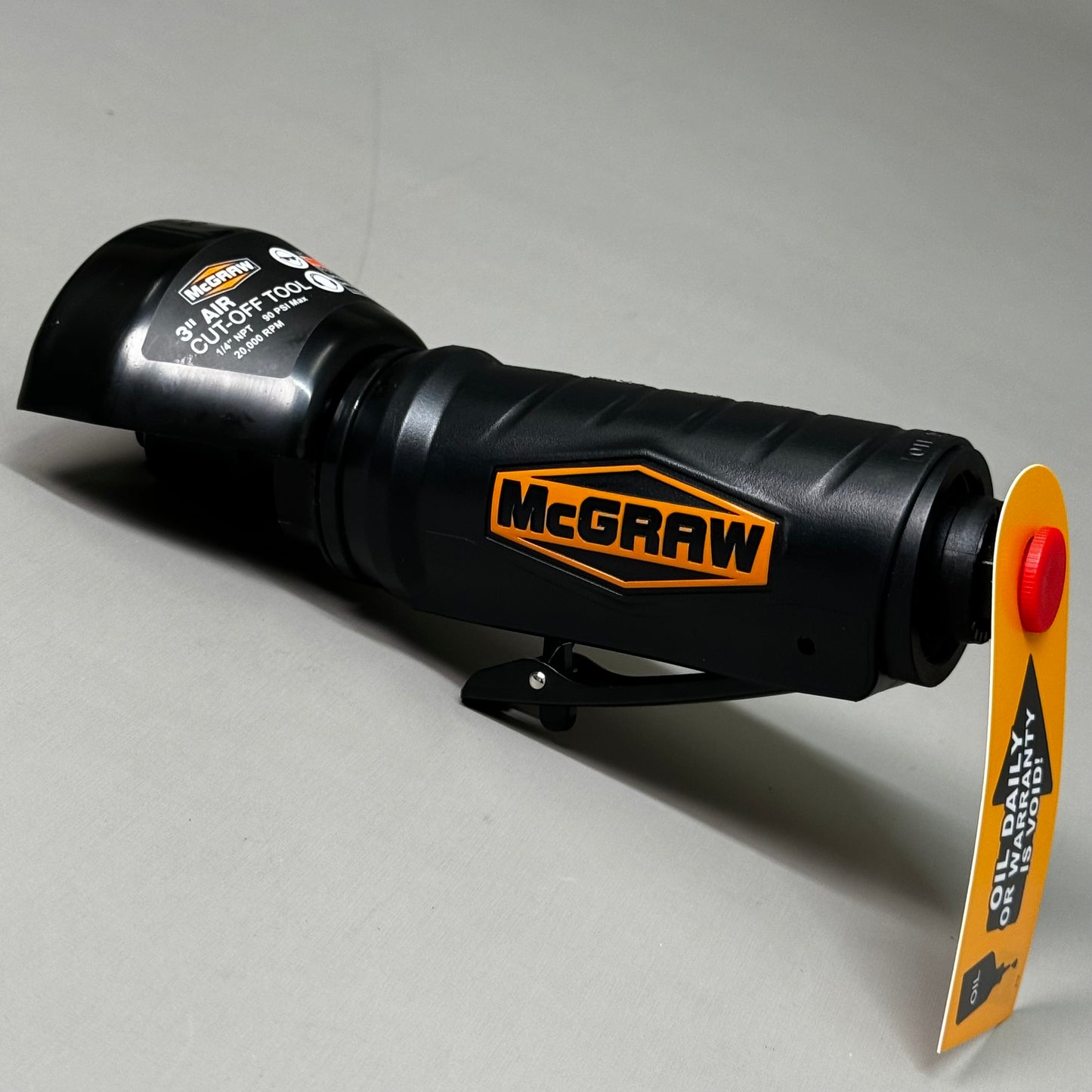 MCGRAW 3" Air Cut-Off Tool 8" x 3 1/2" Black 58690