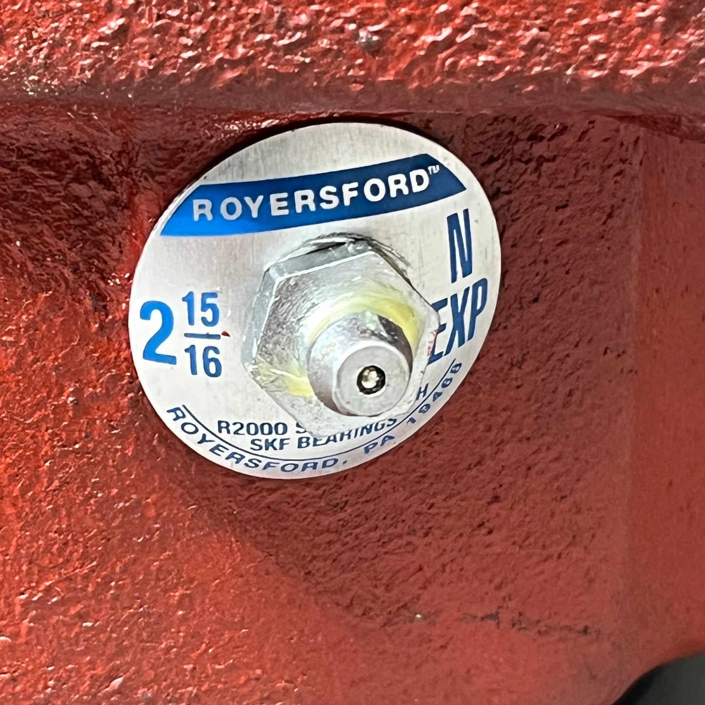 ROYERSFORD Spherical 4-Bolt Flange Bearing 2-15/16" Non-Expansion 40-05-N215