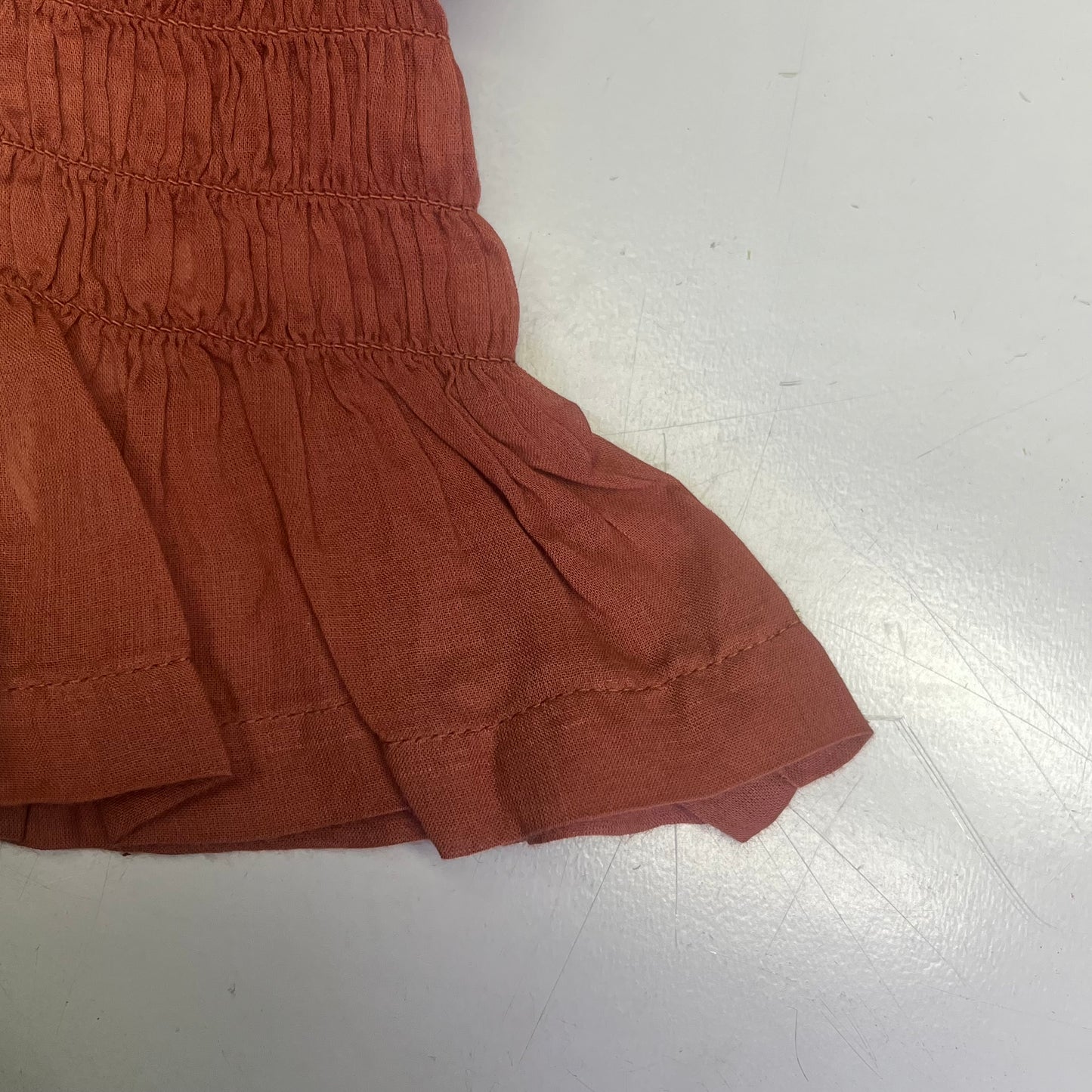 FREE PEOPLE Linen Textile Sweet On Your Crop Women's Sz S Maple Syrup 96849898
