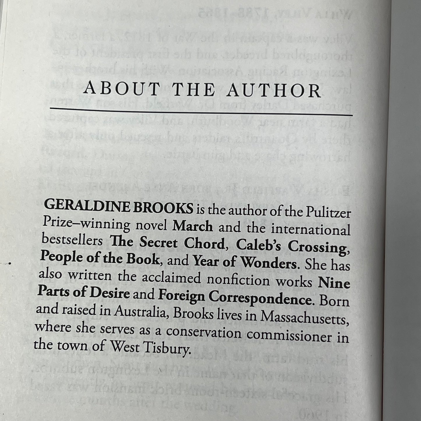 HORSE Animal Fiction Novel By Geraldine Brooks Paper Back Book Large Print