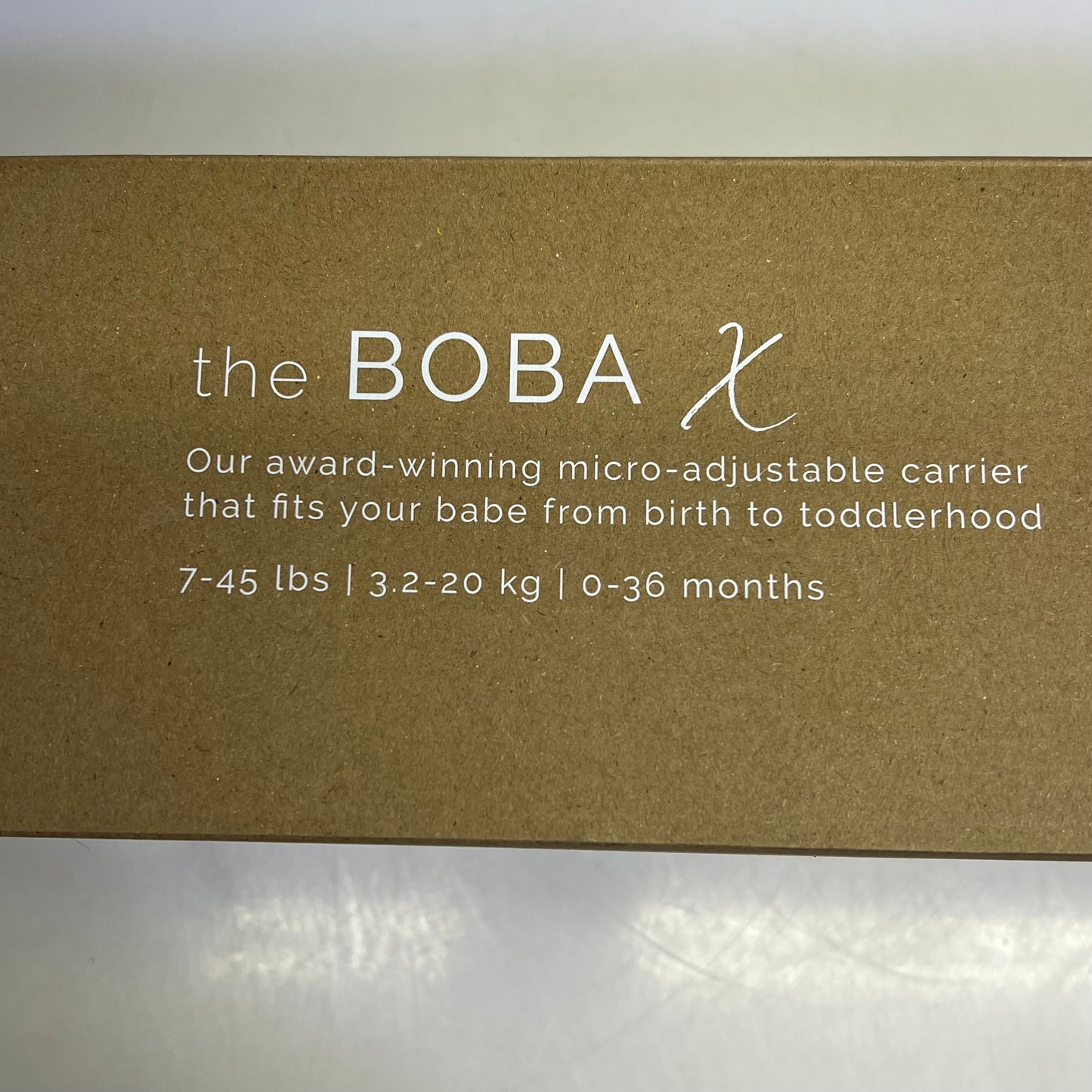 ZA@ BOBA X Baby Carrier Easy Adjustable For 0 To 36 Month Or 7lbs - 45 Lbs Gray BCX-001 GREY A